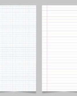 K2spice A4 Kariertes Papier – Keine Flecken